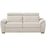 SCHLAFSOFA in Webstoff Creme  - Chromfarben/Creme, KONVENTIONELL, Textil/Metall (206/86-104/98cm) - Novel