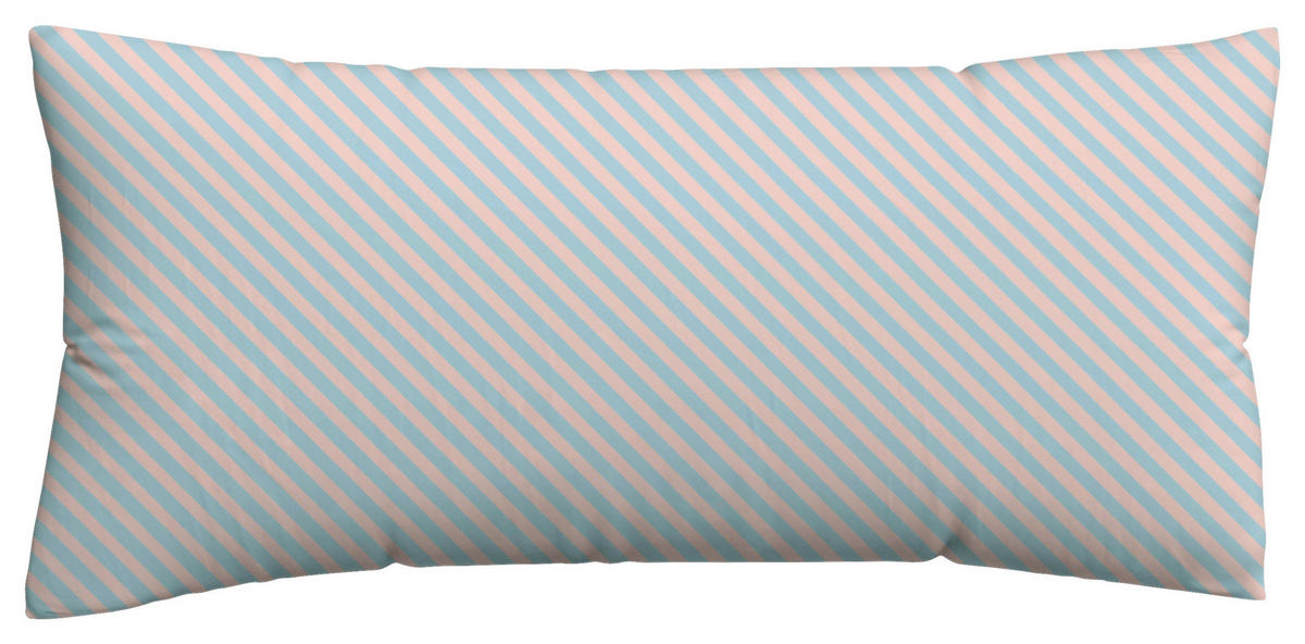 KOPFKISSENBEZUG WOVEN SATIN FADE 40/80 cm  - Rosa/Hellblau, Basics, Textil (40/80cm) - Schlafgut