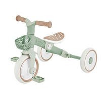 DREIRAD LEARNING TRIKE 2in1 PLUS ECO  - Salbeigrün, Basics, Kunststoff (58.9/41.0/42.7cm) - GLOBBER