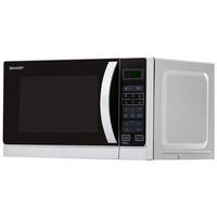 MIKROWELLE R642INW  - Silberfarben, Trend, Metall (44/25,9/35,8cm) - Sharp