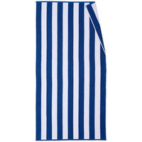 STRANDTUCH Blau, Weiß 90/180 cm  - Blau/Weiß, Textil (90/180cm) - Esposa