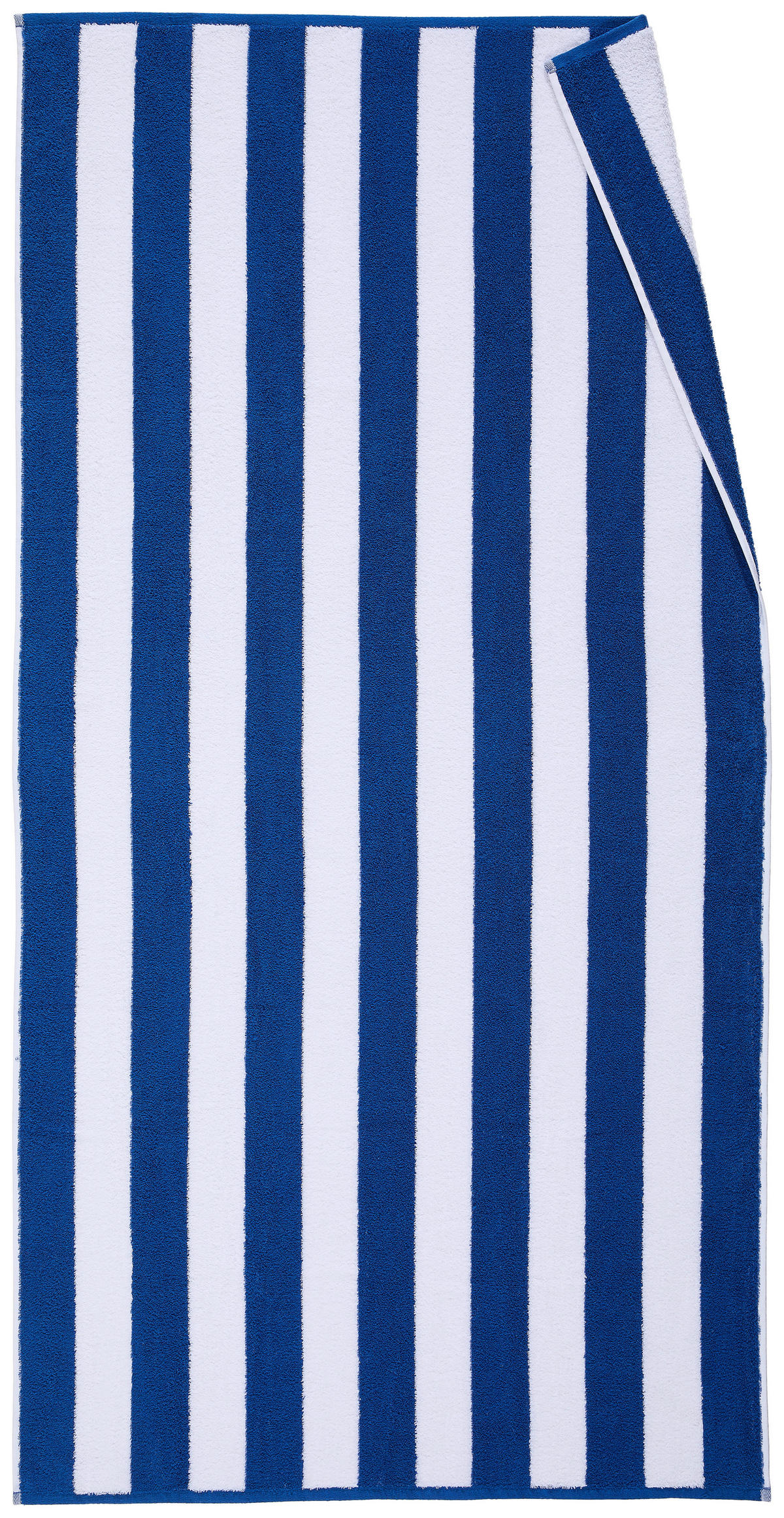STRANDTUCH Blau, Weiß 90/180 cm  - Blau/Weiß, Textil (90/180cm) - Esposa