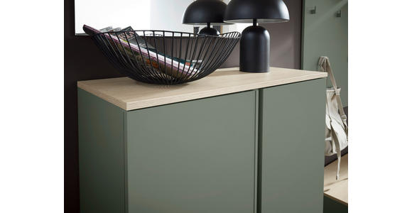 SCHUHSCHRANK 79/113,2/34 cm  - Eichefarben/Schwarz, Design, Holzwerkstoff/Kunststoff (79/113,2/34cm) - Voleo