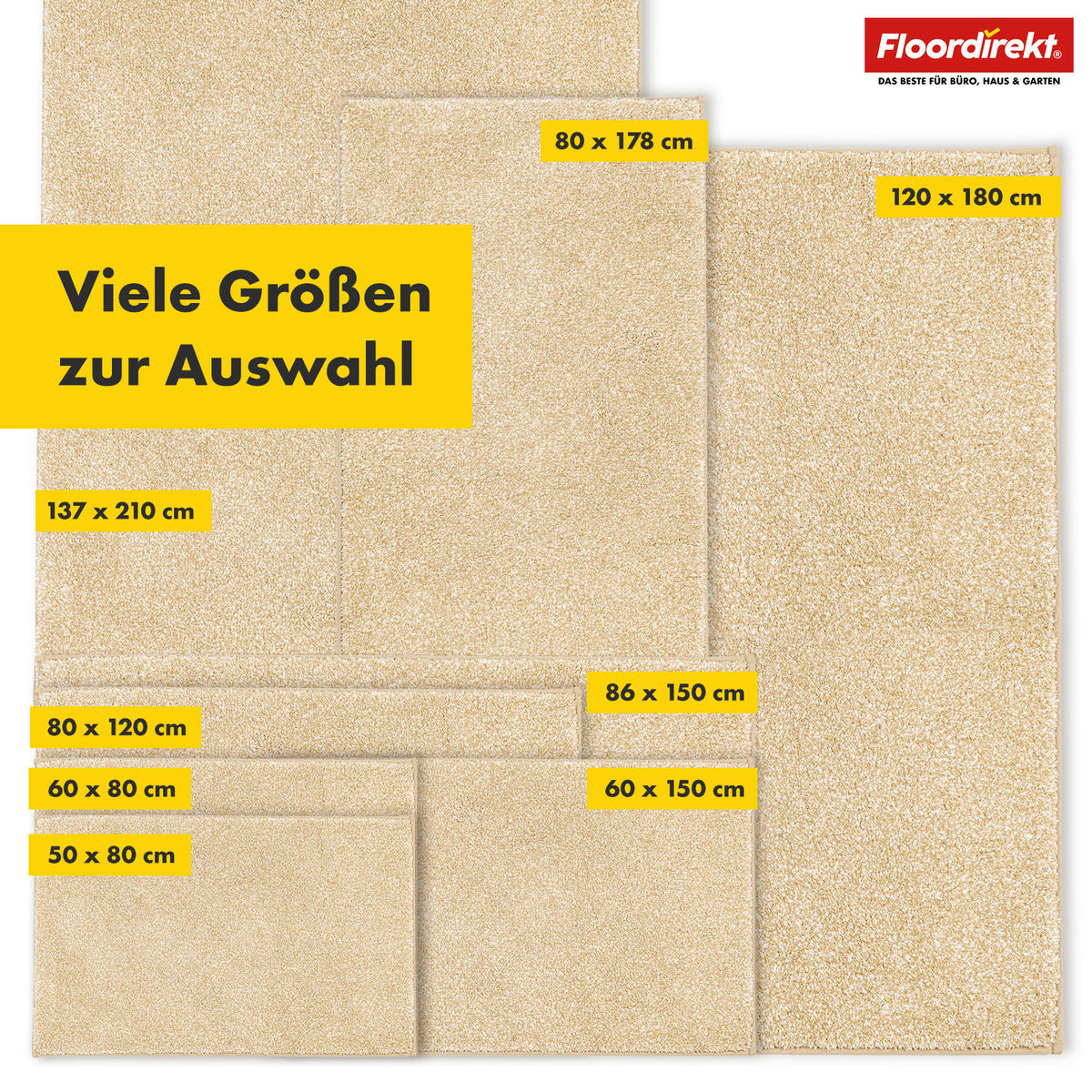 BADEMATTE Nasa Beige 120/180 cm  - Beige, Basics, Kunststoff/Textil (120/180cm) - Floordirekt