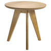 NACHTTISCH Eiche massiv Eichefarben rund  - Eichefarben, Design, Holz (45/52/45cm) - Hasena
