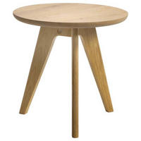 NACHTTISCH Eiche massiv Eichefarben rund  - Eichefarben, Design, Holz (45/52/45cm) - Hasena