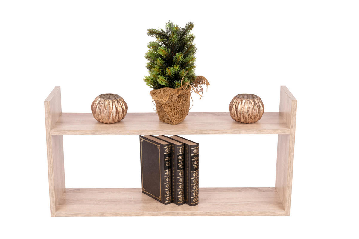 WANDREGAL  - Eichefarben, Basics, Holzwerkstoff (70/18/35cm)