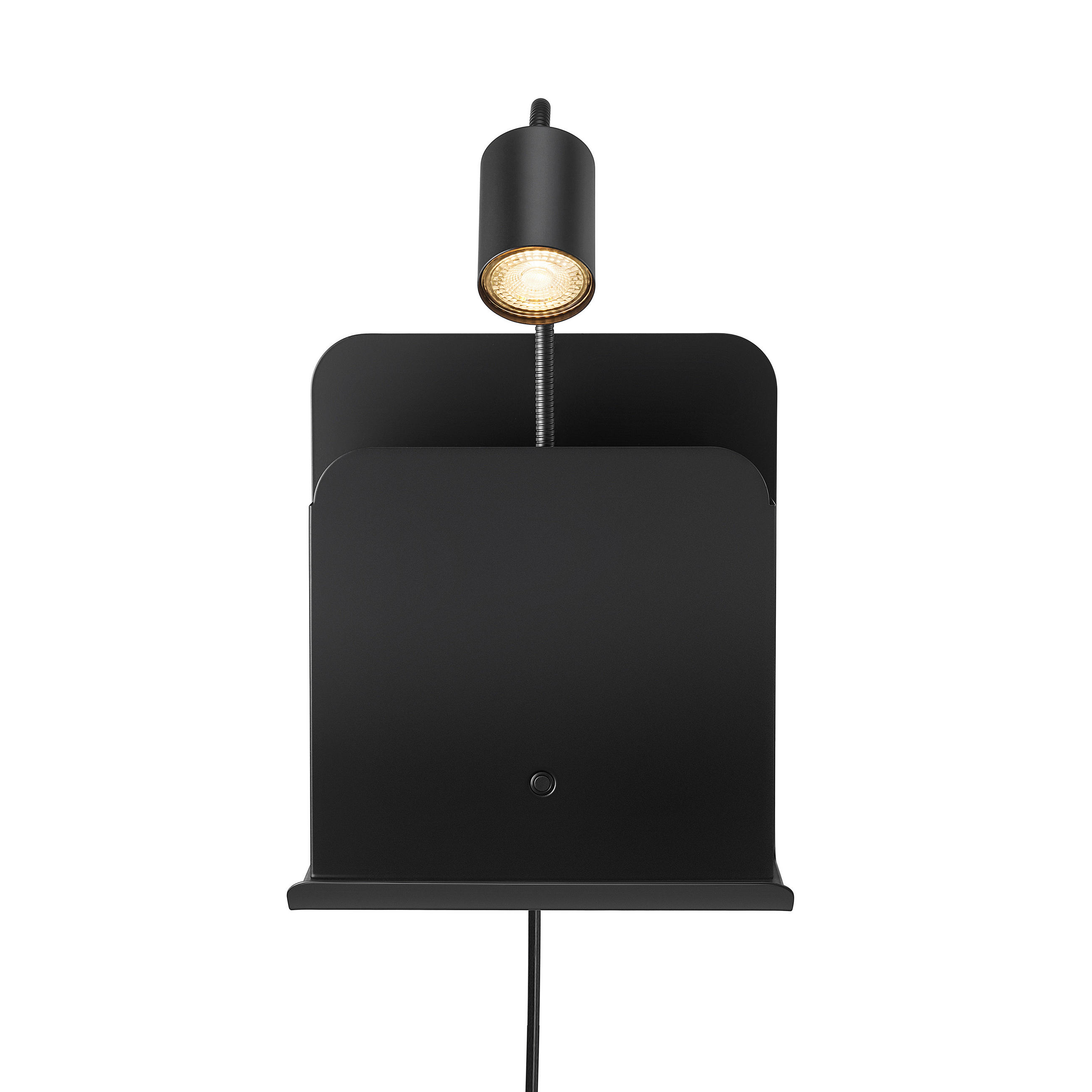 WANDLEUCHTE ROOMI 16,5/24,8/28,2 cm - Schwarz, Design, Metall (16,5/24,8/28,2cm) - Nordlux