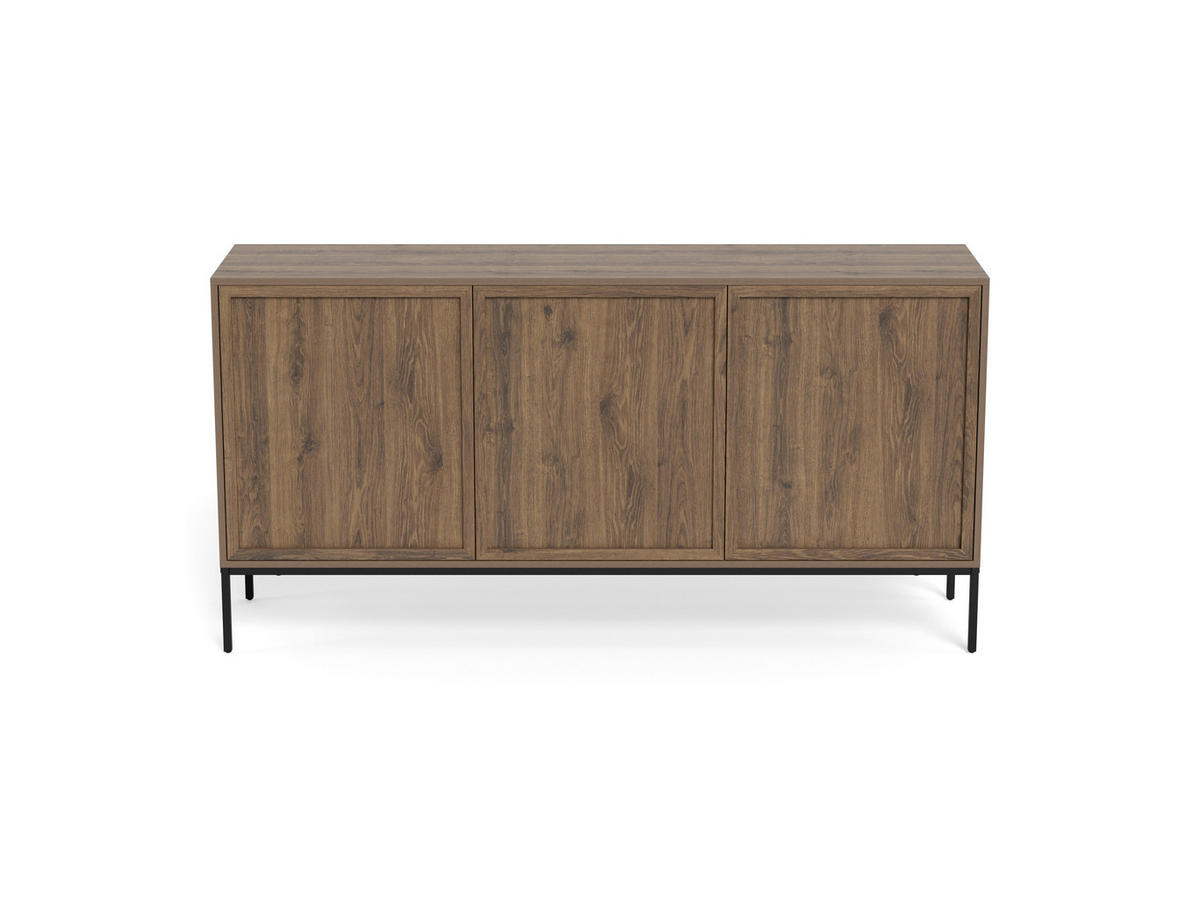 SKÄNK 158/80/40 cm  - brun/svart, Design, metall/trämaterial (158/80/40cm) - MID.YOU