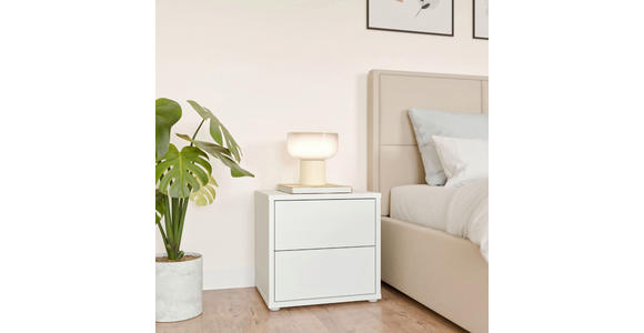 NACHTSCHRANK 50/48/42 cm  - Silberfarben/Hellgrau, Trend, Holzwerkstoff/Kunststoff (50/48/42cm) - Carryhome