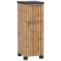 Unterschrank Jakarta 30/79/35 cm   - Eiche Wotan/Schwarz, MODERN, Holzwerkstoff/Metall (30/79/35cm) - Held