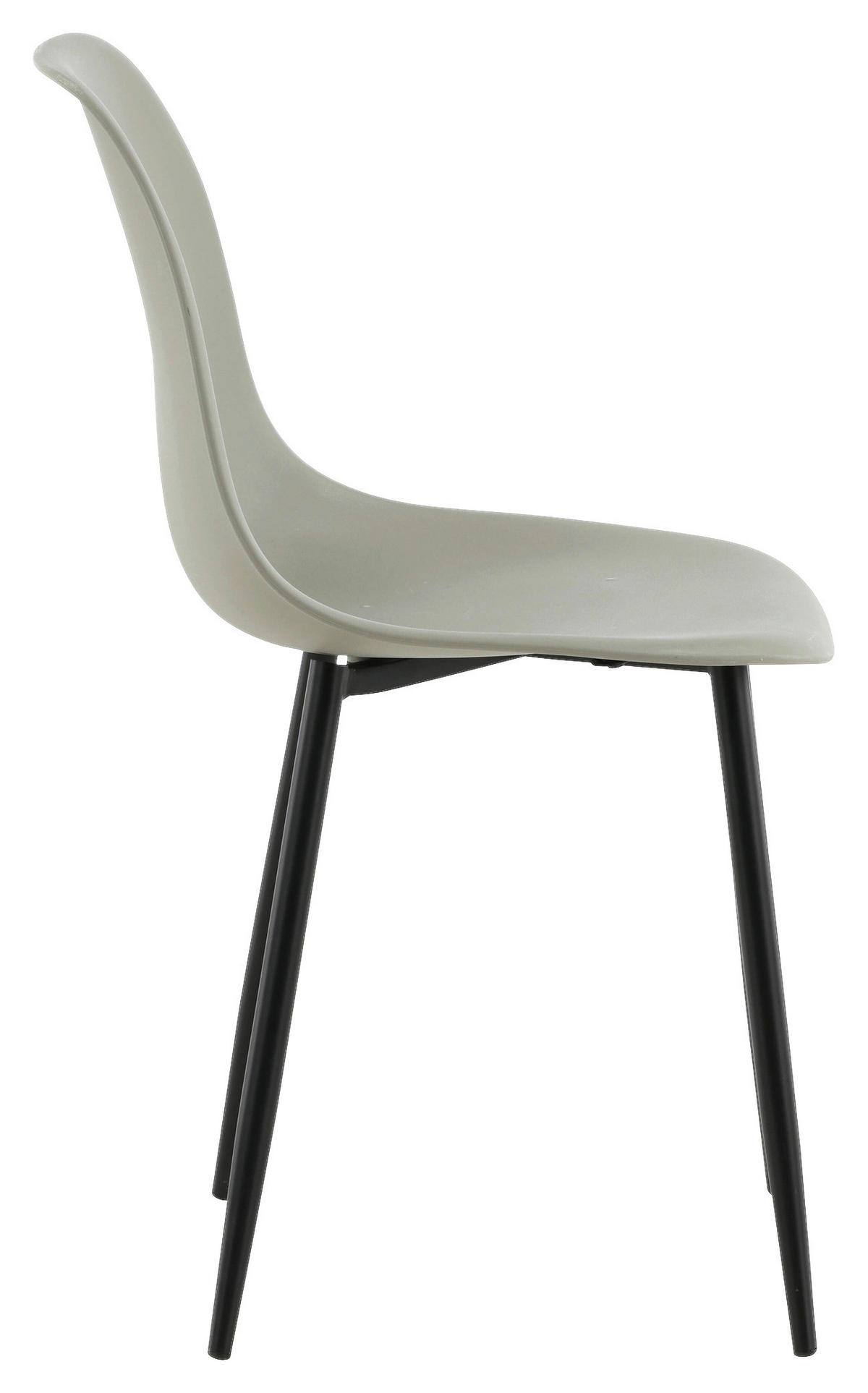 STOLSET 2 styck stål matt  - svart/grå, Design, metall/plast (45,5/81/58cm) - Livetastic