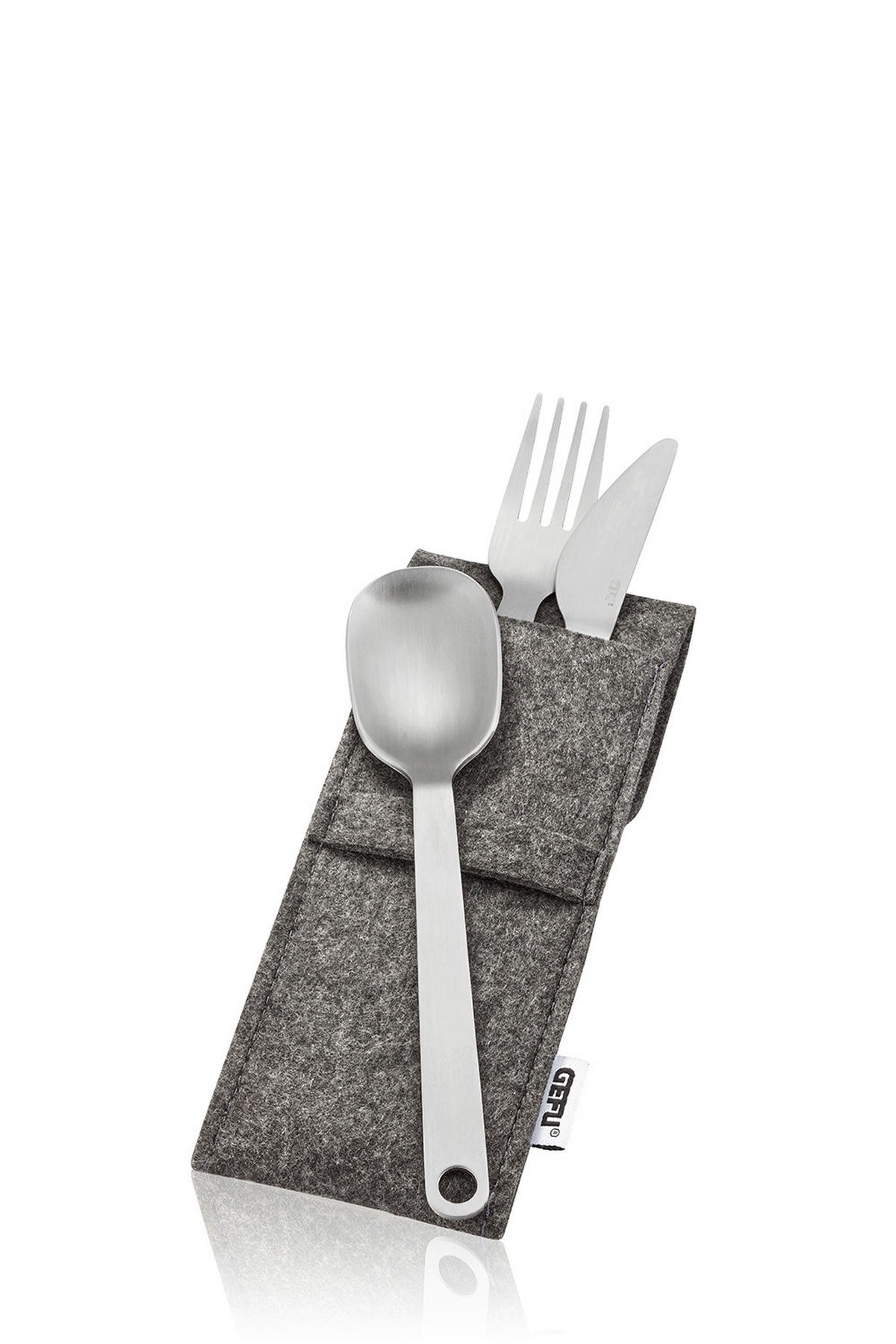 BESTECKSET COMPANION 4-teilig Edelstahl  - Edelstahlfarben, KONVENTIONELL, Textil/Metall (4,8/3/20,2cm) - Gefu