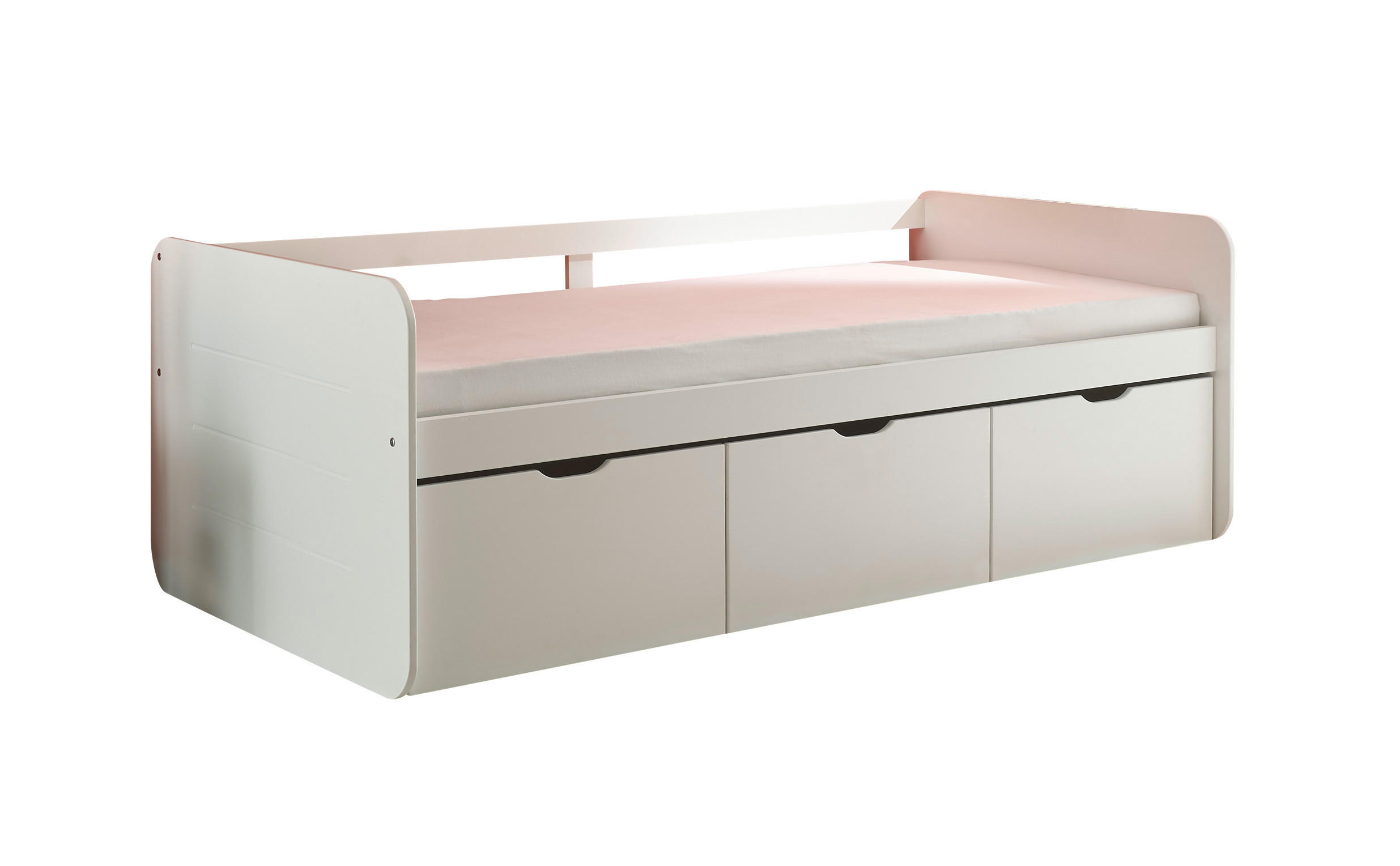 Xora POSTEL S ÚLOŽNÝM PROSTOREM, 90/200 cm, bílá