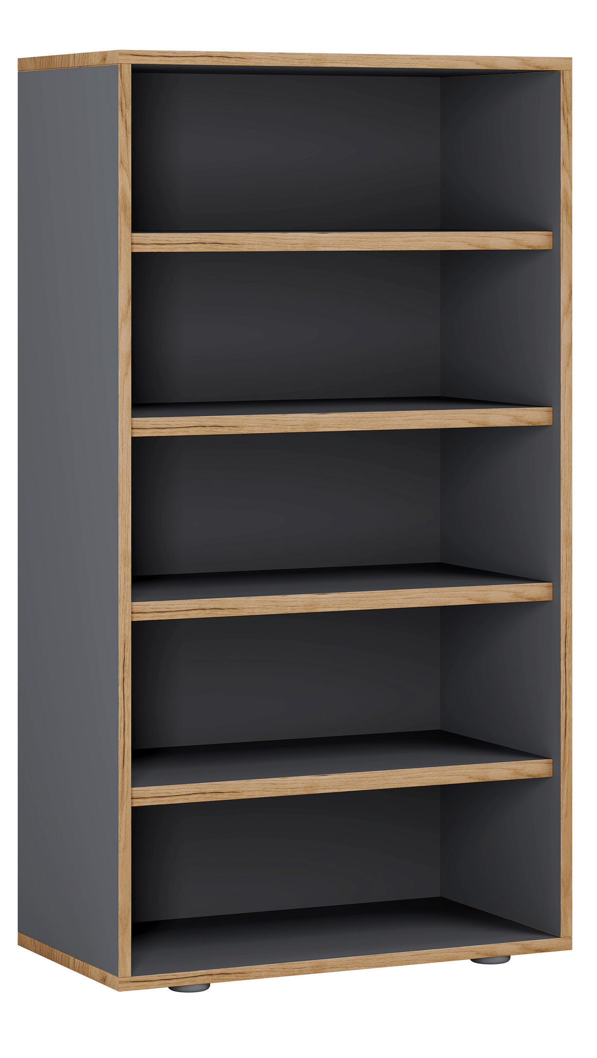 SCHUHREGAL 60/110/33 cm  - Honigeiche/Anthrazit, Design, Holzwerkstoff/Kunststoff (60/110/33cm) - MID.YOU