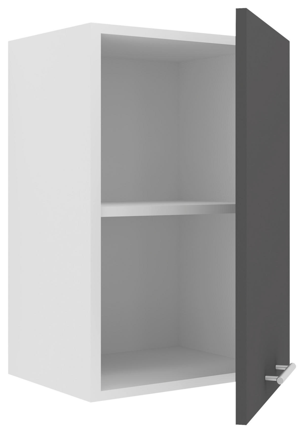KÜCHENOBERSCHRANK 40/60/31 cm  in Anthrazit, Weiß  - Anthrazit/Alufarben, KONVENTIONELL, Holzwerkstoff/Metall (40/60/31cm) - MID.YOU