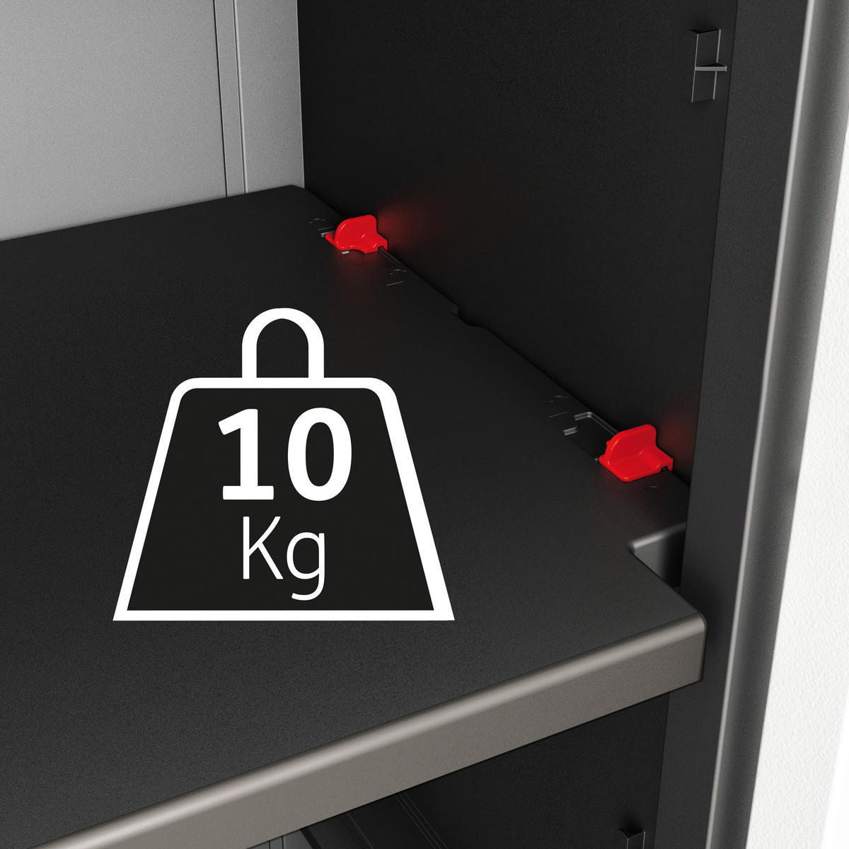 GERÄTESCHRANK 89/182/54 cm  - Schwarz, Design, Kunststoff (89/182/54cm) - Keter
