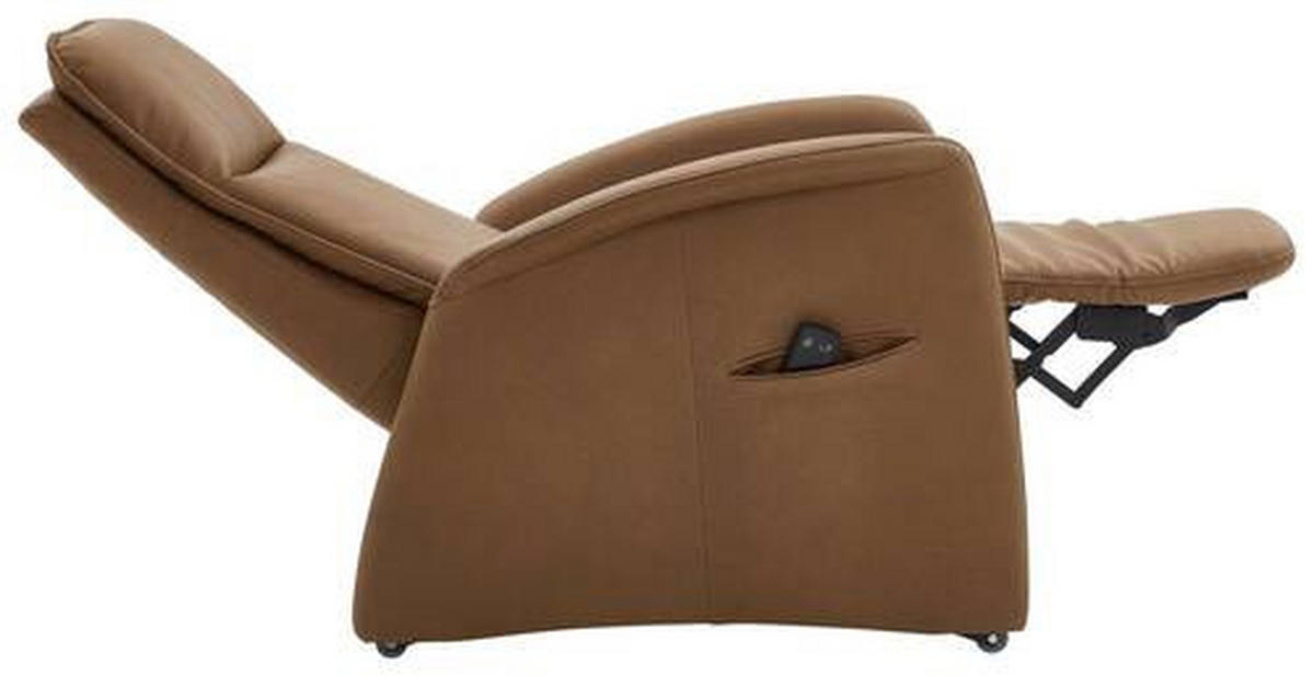 RELAXSESSEL in Textil Braun  - Schwarz/Braun, Design, Kunststoff/Textil (90/114/87-176cm) - Valdera