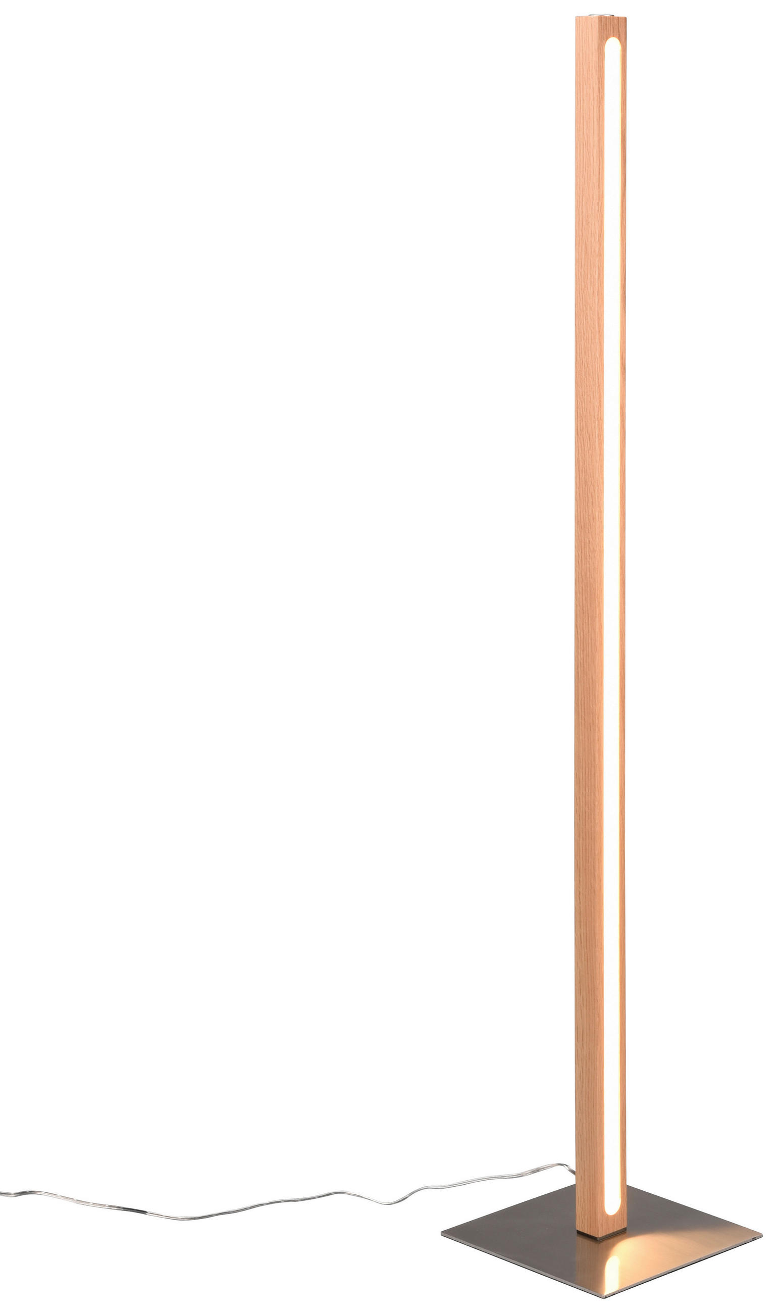 LED-STEHLEUCHTE 22/115 cm    - Eichefarben, LIFESTYLE, Holz/Kunststoff (22/115cm) - Novel