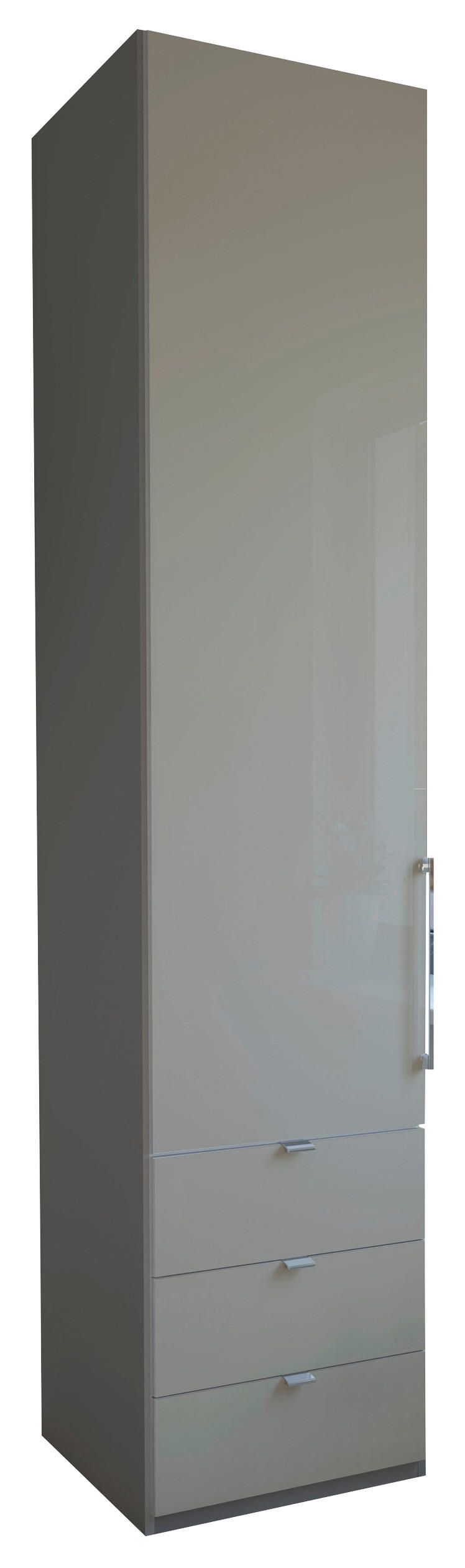 OMARA ZA OBLAČILA, sivorjava  - sivorjava, Design, steklo/leseni material (50/236/58cm) - Dieter Knoll