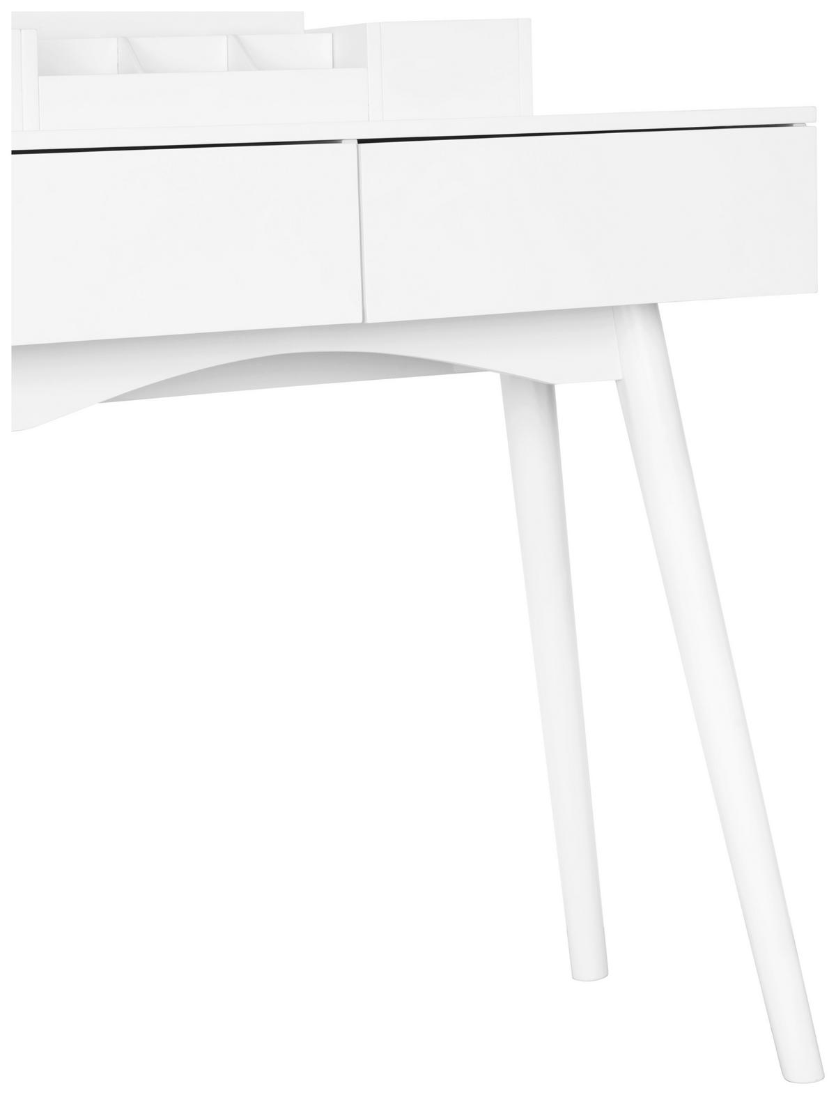 SCHMINKTISCH 80/40/139 cm, Weiß  - Weiß, Trend, Glas/Holz (80/40/139cm) - Carryhome