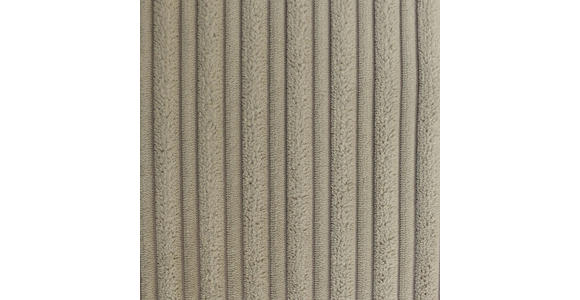 ECKSOFA Greige Cord - Greige/Schwarz, KONVENTIONELL, Textil/Metall (276/173cm) - Carryhome