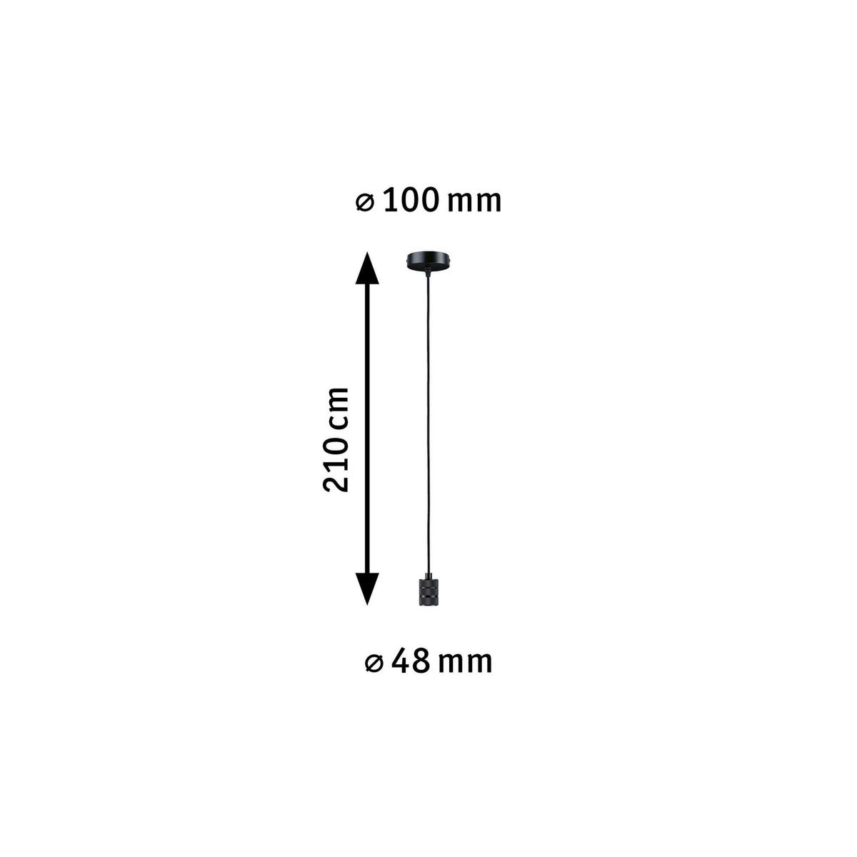 SCHNURPENDEL 10,0 cm  - Basics (10,0cm) - Paulmann