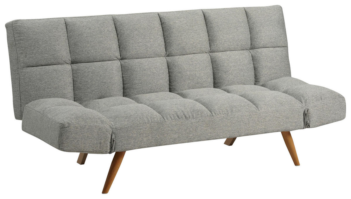 KANAPÉÁGY textil világosszürke  - világosszürke/natúr színű, Design, textil/fém (182/87/82cm) - Livetastic