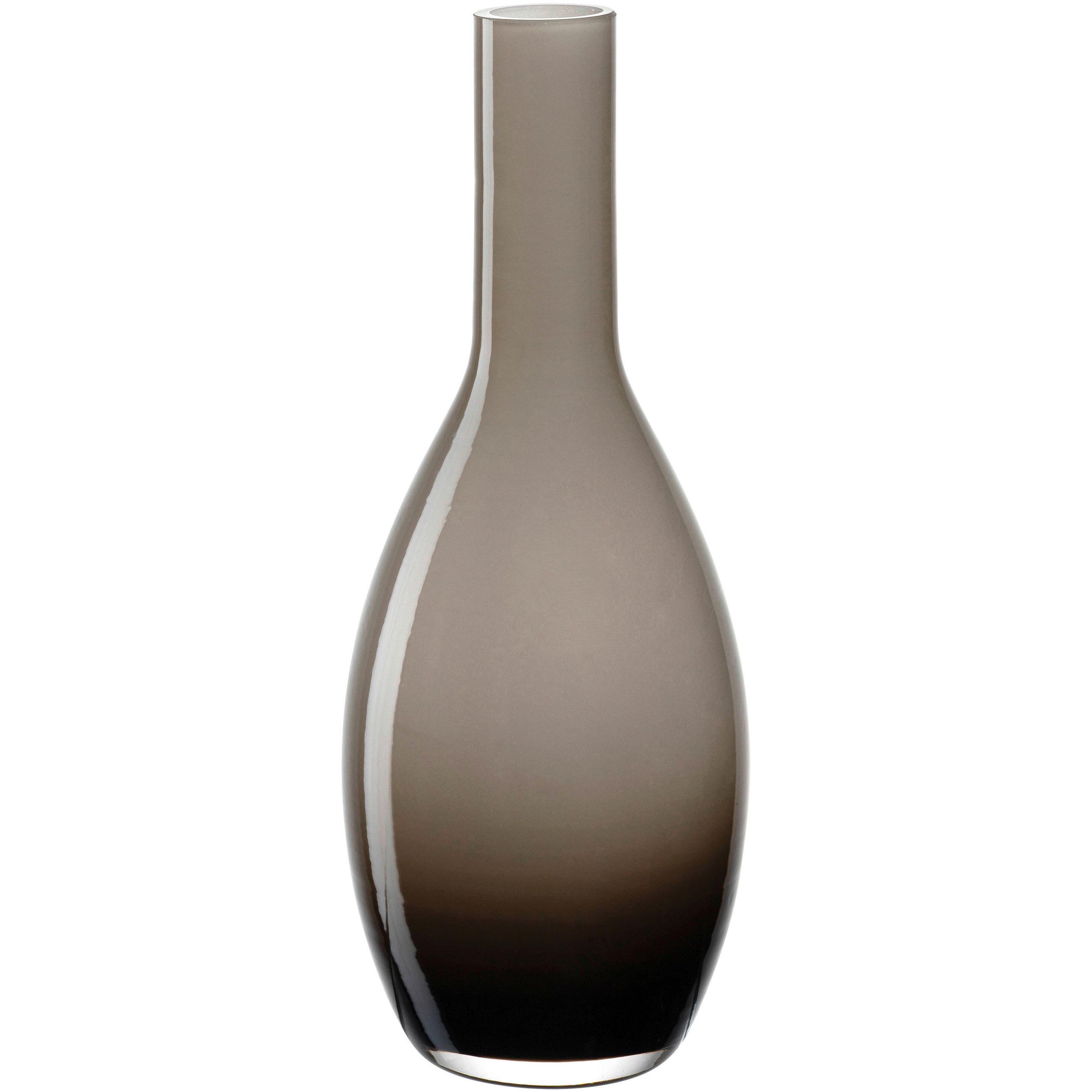VASE  - Beigebraun, Design, Glas (7/18/7cm) - Leonardo