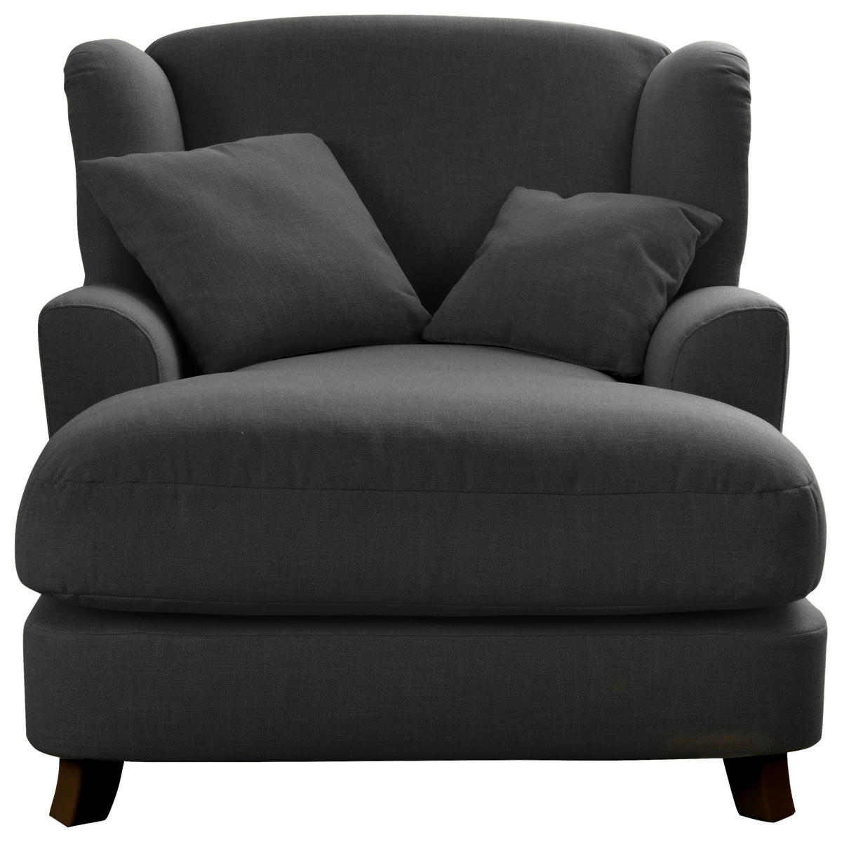 XXL-SESSEL in Dunkelgrau  - Dunkelgrau/Beige, Modern, Holzwerkstoff/Textil (109/104/145cm) - Sit & More