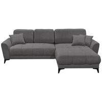 ECKSOFA in Webstoff Anthrazit  - Anthrazit/Schwarz, Konventionell, Kunststoff/Textil (281/189cm) - Carryhome