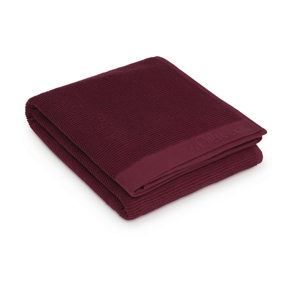 SAUNATUCH 80/200 cm s.Oliver Dunkelrot  - Dunkelrot, Trend, Textil (80/200cm) - S. Oliver