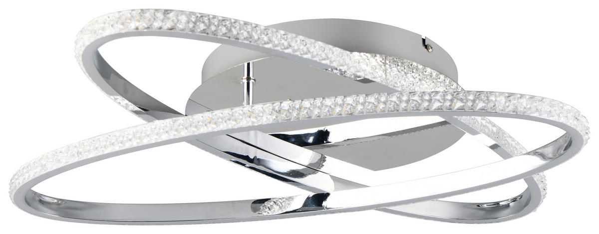 LED-DECKENLEUCHTE  58/9 cm    - Chromfarben, Konventionell, Metall (58/9cm)