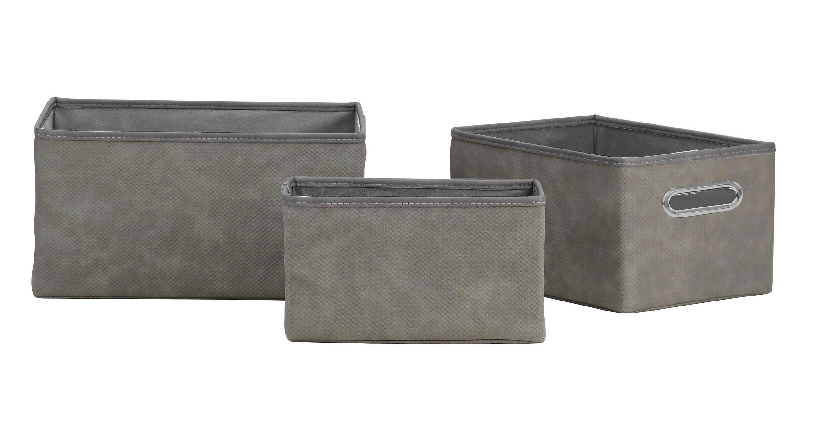 KORPA ZA REGAL       - sivobraon, Dizajnerski, tekstil/plastika - Ambia Home