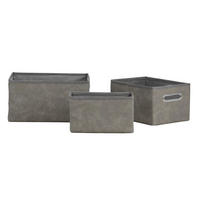 KORPA ZA REGAL       - sivobraon, Dizajnerski, tekstil/plastika - Ambia Home