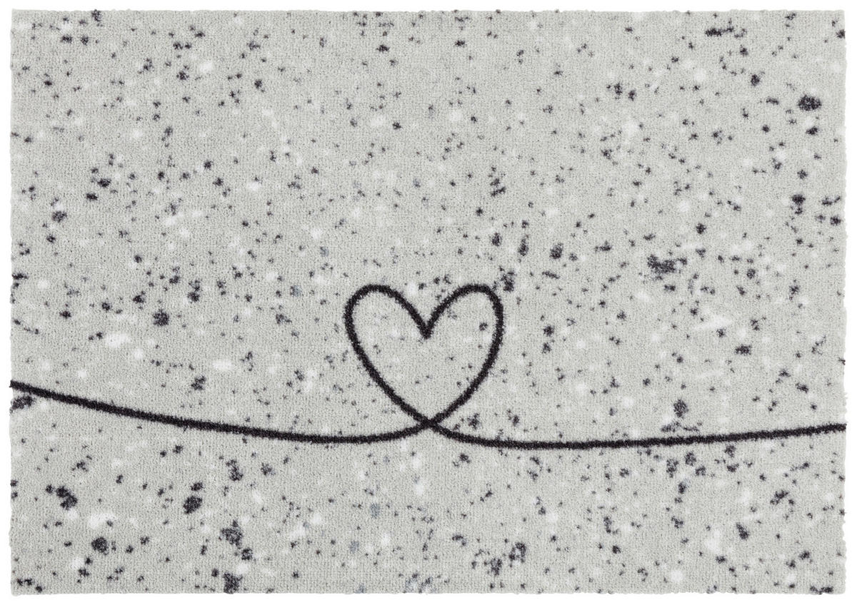 FUßMATTE  50/70 cm  Hellgrau  - Hellgrau, Basics, Kunststoff/Textil (50/70cm) - Esposa