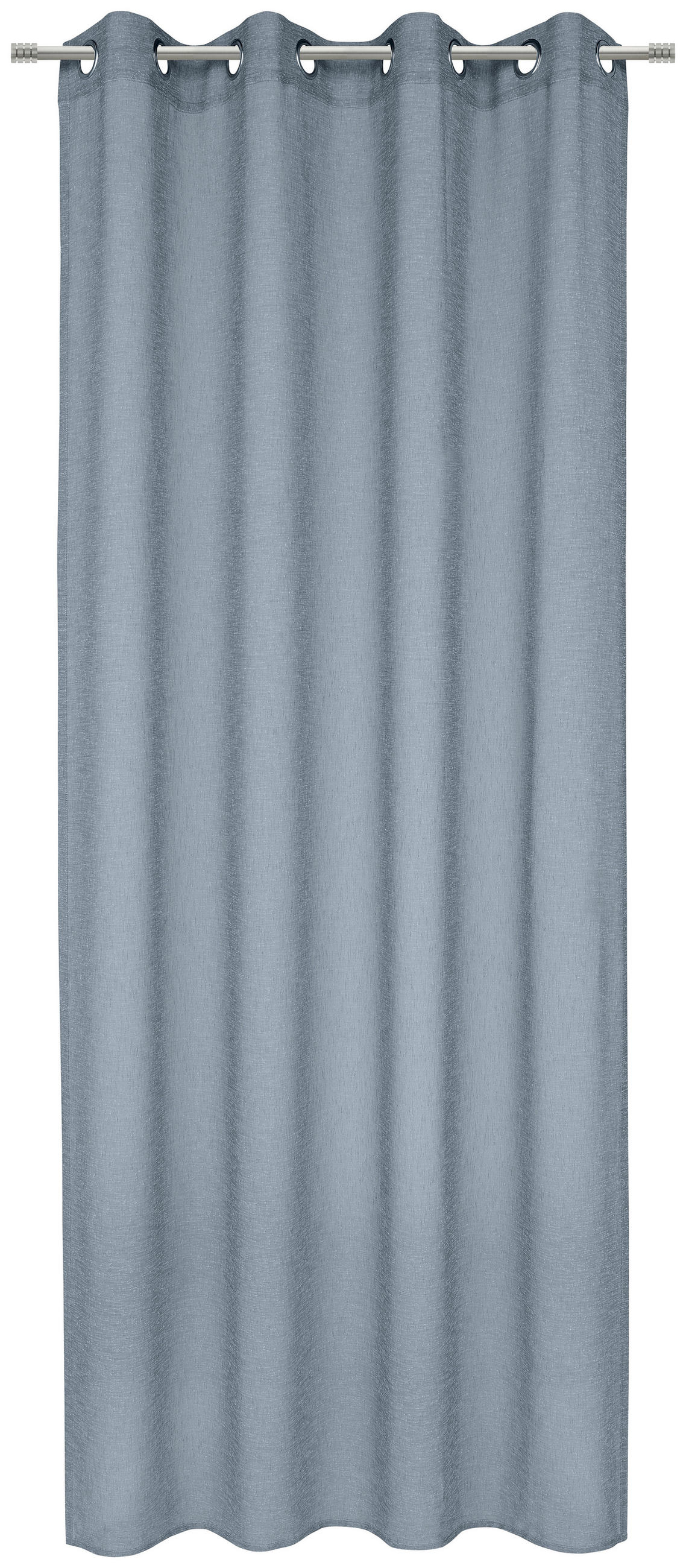 ZAVESA Z OBROČKI  pol prosojno   140/245 cm  - modra, Design, tekstil (140/245cm) - Esposa