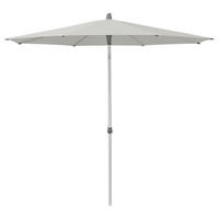 SONNENSCHIRM 250 cm Hellgrau  - Silberfarben/Hellgrau, Basics, Textil/Metall (250cm) - Glatz