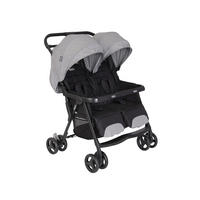 GESCHWISTERWAGEN DuoRider  - Schwarz/Grau, Basics, Textil/Metall (70/78/102cm) - Graco