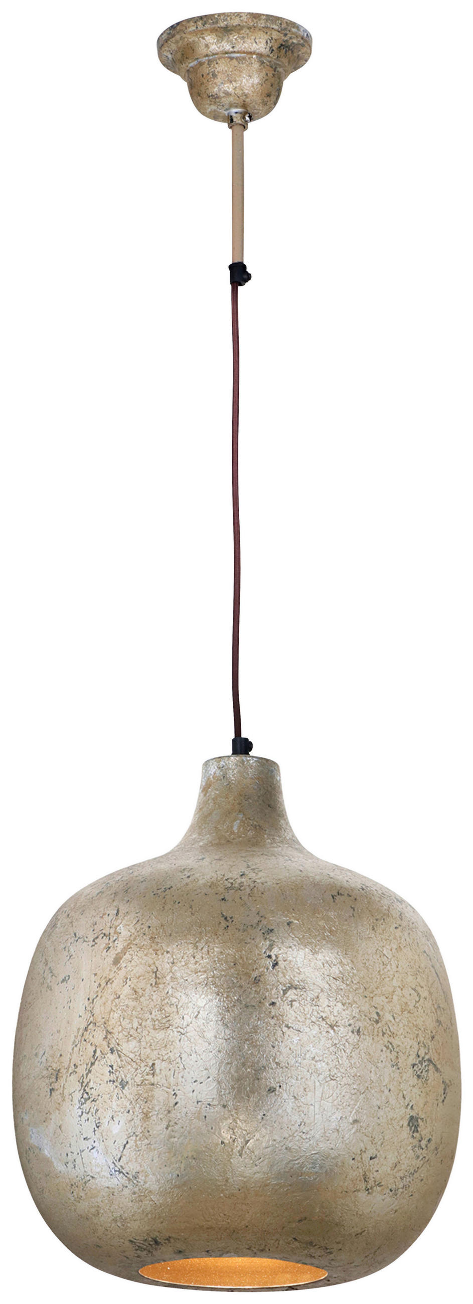 ZÁVĚSNÉ SVÍTIDLO, 34/34/38 cm  - bronzová, Basics, kov (34/34/38cm) - MID.YOU