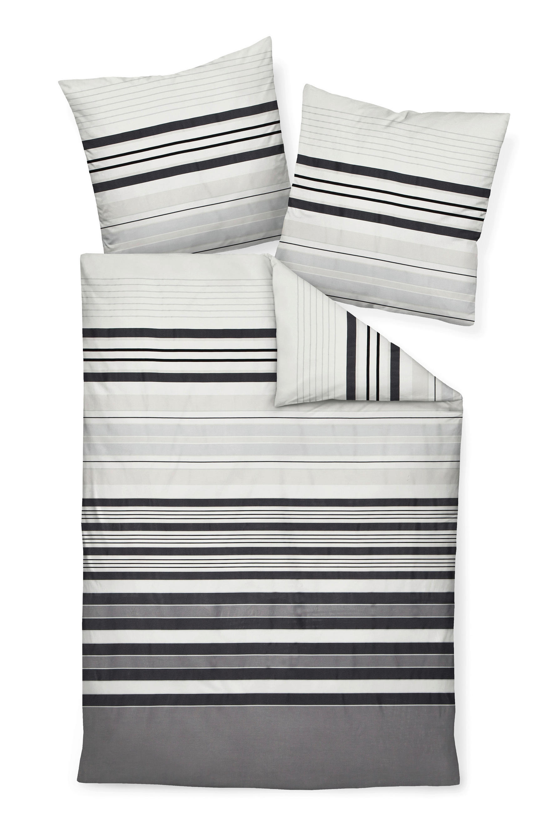 BETTWÄSCHE Biber 155/220 cm  - Sandfarben/Blau, Design, Textil (155/220cm) - Janine