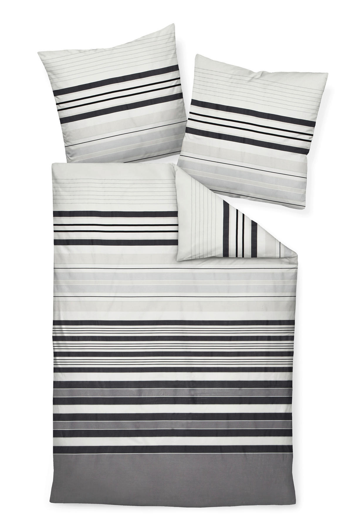 BETTWÄSCHE Biber 155/220 cm  - Sandfarben/Blau, Design, Textil (155/220cm) - Janine