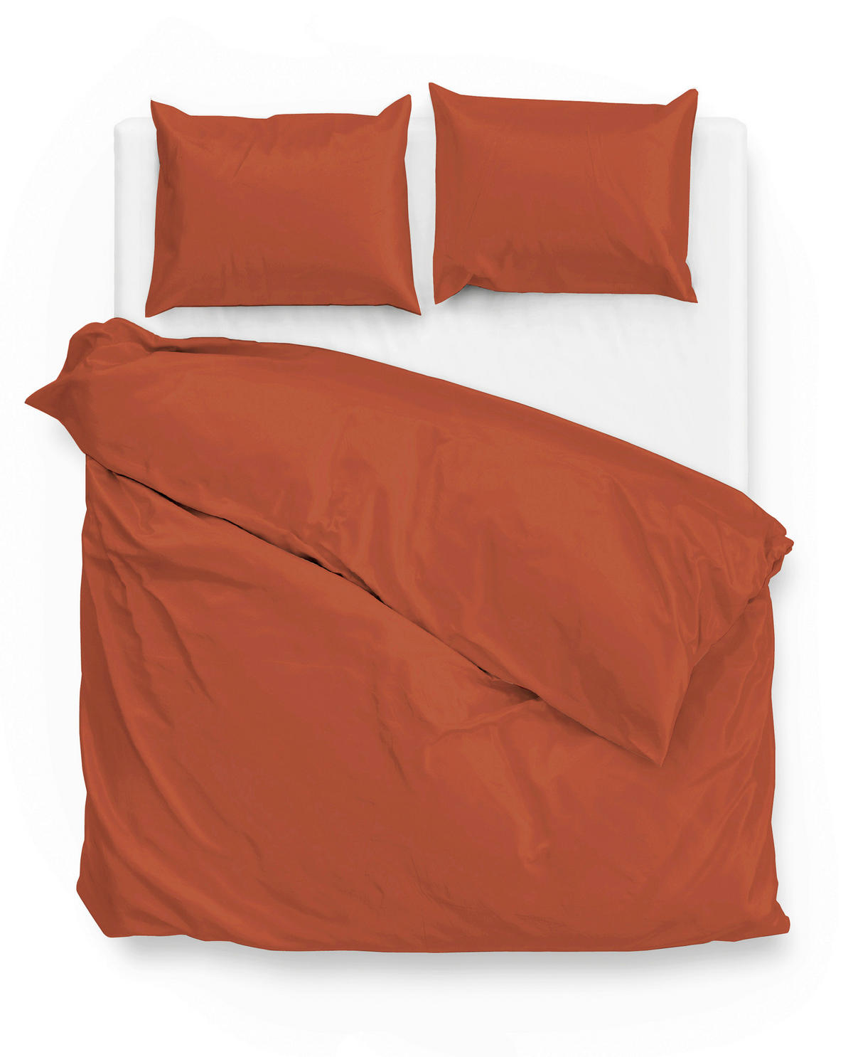 BETTWÄSCHE Satinado Makosatin 200/200 cm  - Orange, Basics, Textil (200/200cm)
