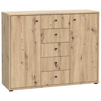 KOMMODE 108,8/85,5/34,8 cm  in Eiche Artisan  - Eiche Artisan, Design, Holzwerkstoff (108,8/85,5/34,8cm)