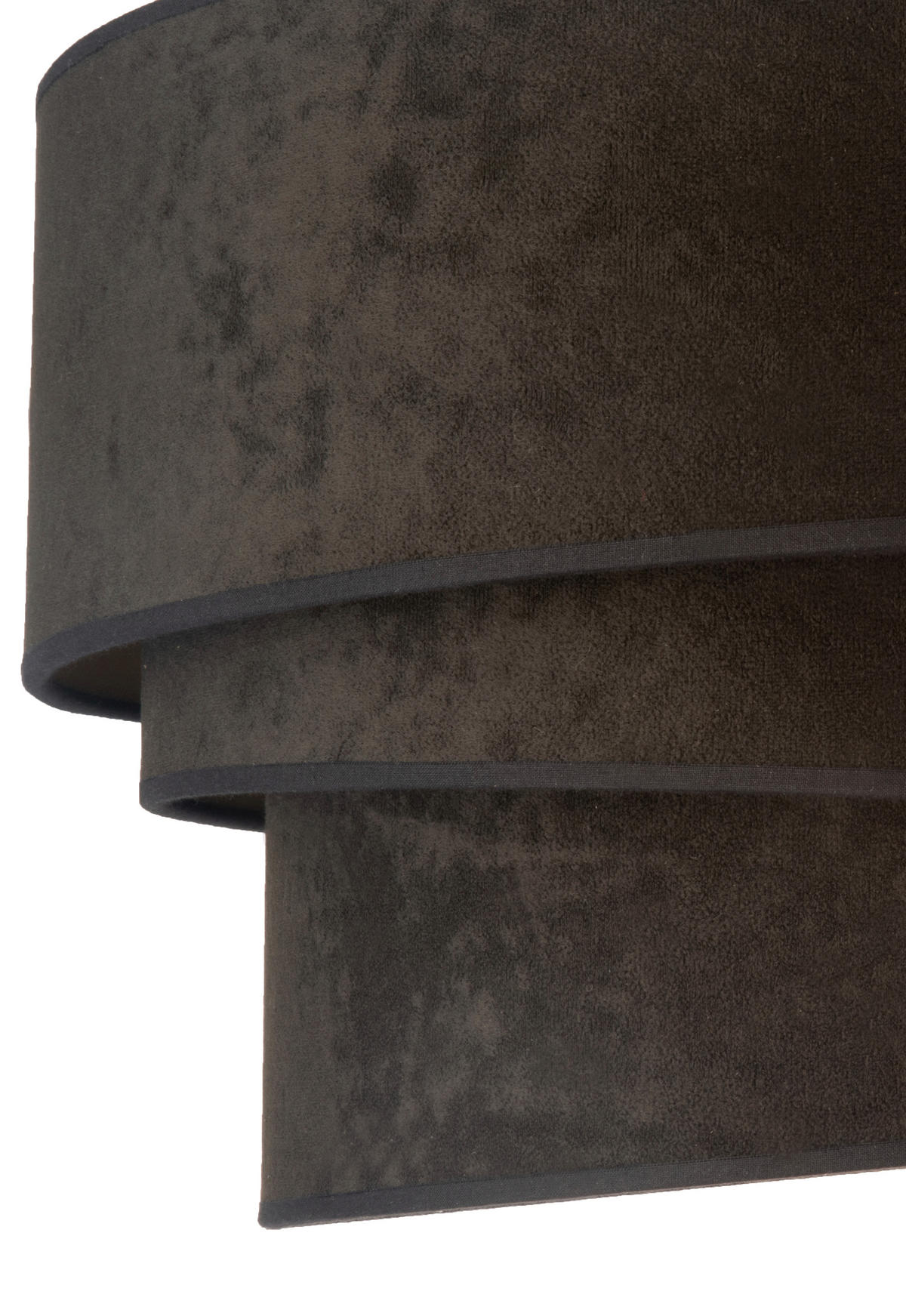 DECKENLEUCHTE Devon 45/25 cm   - Schwarz, Trend, Textil (45/25cm)