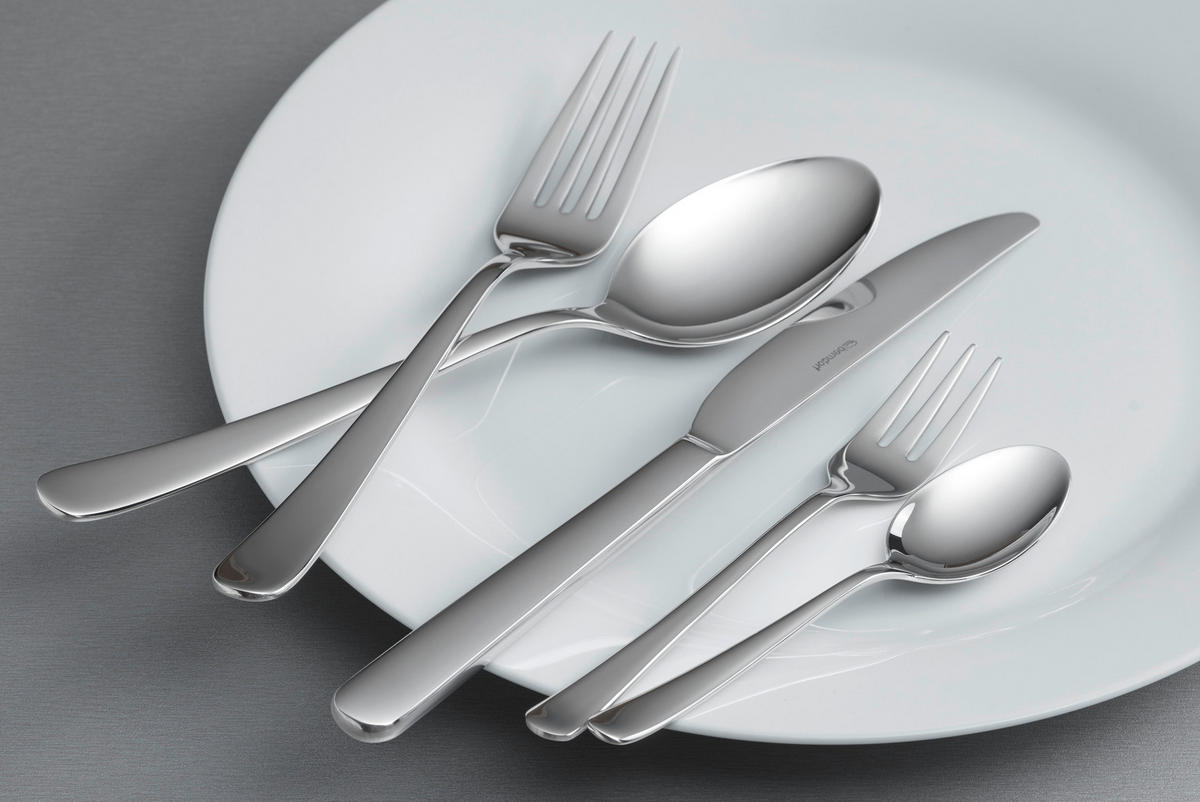 BESTECKSET 30-teilig Edelstahl  - MODERN, Metall - Berndorf