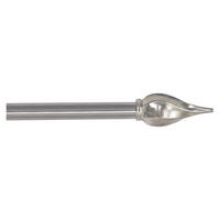 GARDINSTÅNGSET 120-210 cm  - stålfärgad, Basics, metall (120-210cm)