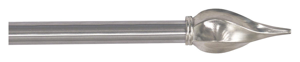 GARDINSTÅNGSET 120-210 cm  - stålfärgad, Basics, metall (120-210cm)