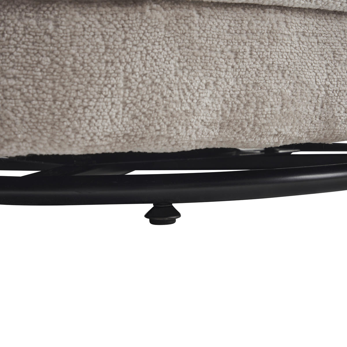 FOTOLIU in textil bej  - bej/negru, Modern, metal/textil (65/73/75cm) - Carryhome