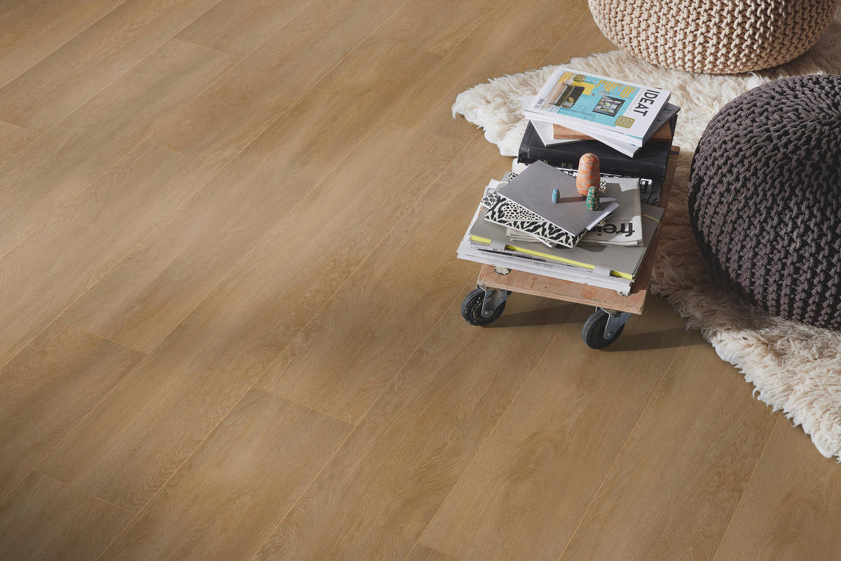 LAMINATBODEN Exquisit Plus  - Eichefarben, KONVENTIONELL, Holz (138.0/24.4/0.8cm)